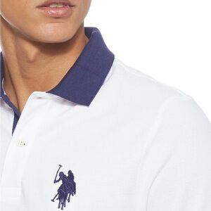 U.S. Polo Assn. Men’s Slim Fit Short-Sleeve Polo Shirt with Applique
